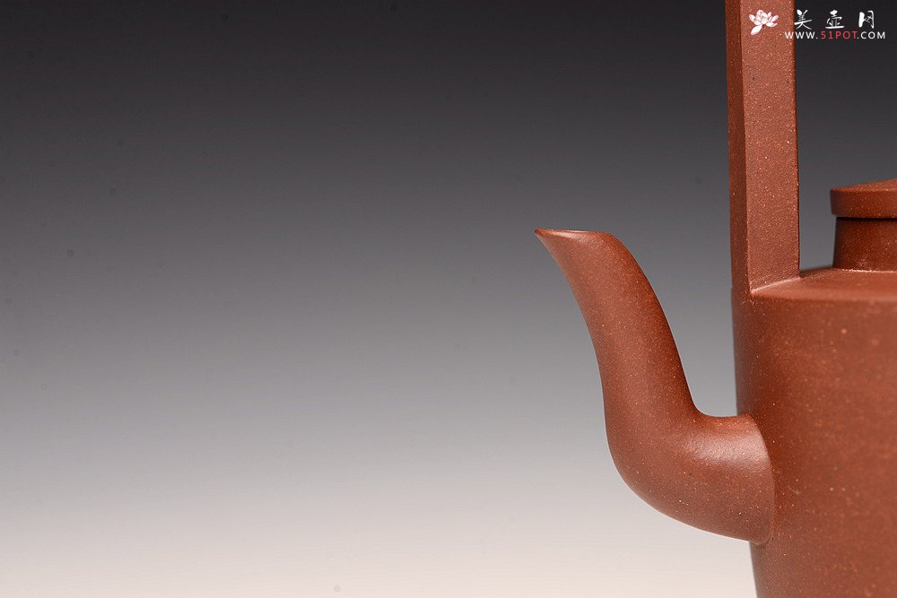 紫砂壶图片：詹黎明丙申秋全手新作 贤提 颇具难度 高路精刻 挺拔 - 全手工紫砂壶网