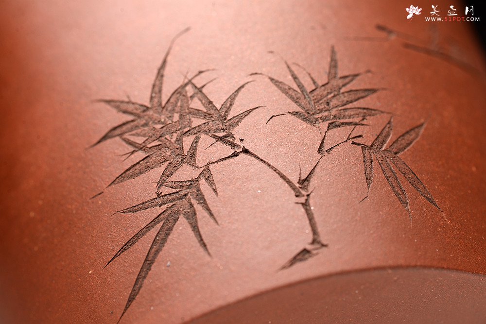 紫砂壶图片：詹黎明丙申秋全手新作 贤提 颇具难度 高路精刻 挺拔 - 全手工紫砂壶网