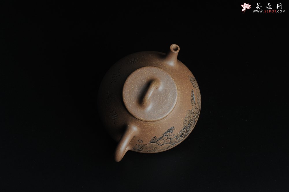 紫砂壶图片：全手工心舟石瓢 毛国强徒弟陆轶舟文气装饰 - 全手工紫砂壶网