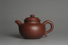 紫砂壶图片：实力派杨欣橙老师全手工大亨莲子 本色清水泥 深得老味 古韵悠悠 - 全手工紫砂壶网