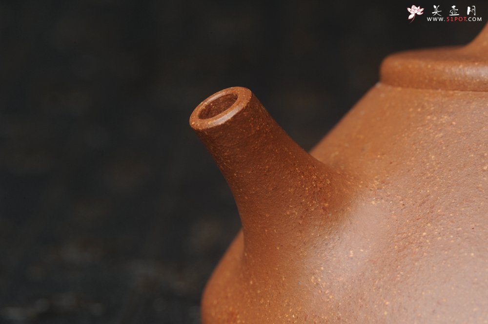 紫砂壶图片：润五彩段泥 全手工薄胎子冶石瓢 有君子风无俗人气 助工俞霞精心摹古刻绘雅竹 - 全手工紫砂壶网