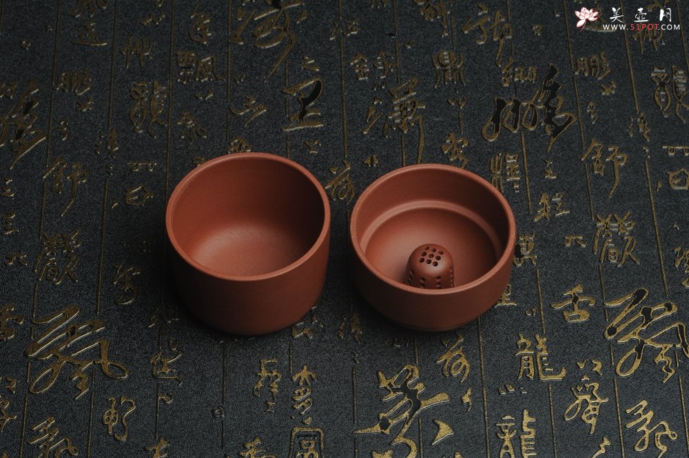 紫砂壶图片：美杯特惠 便携式办公旅行杯 泥料和做工超好 高8.5cm直径6.5cm - 全手工紫砂壶网