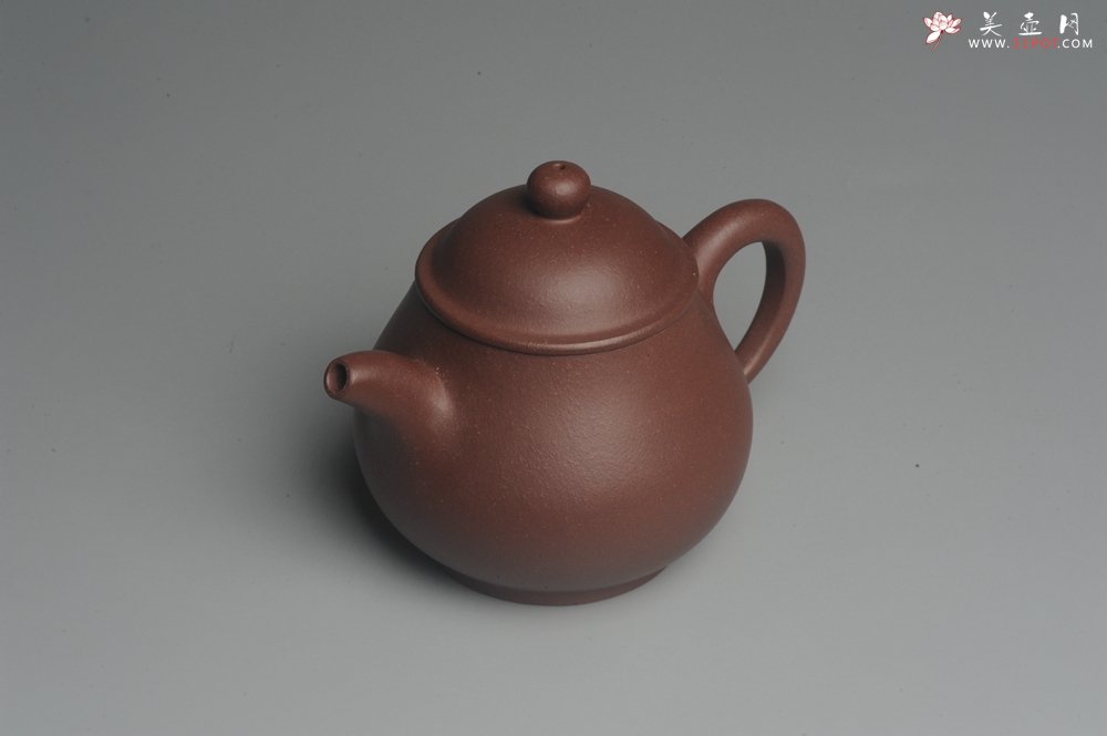 紫砂壶图片：美壶特惠 全手工优质老拼紫泥刹凹成型单片拍打潘壶 - 全手工紫砂壶网
