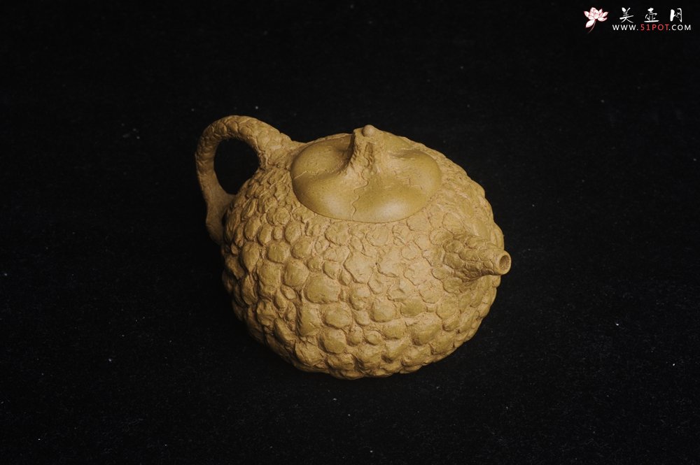 紫砂壶图片：美壶特惠 全手工黄段供春壶 肌理有老树瘿的感觉 灰常赞 - 全手工紫砂壶网