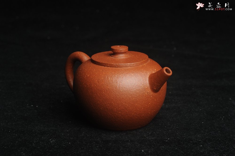紫砂壶图片：美壶特惠 潜力股殷老师全手工特好降坡泥摹古巨轮壶 掌中宝 茶人醉爱 - 全手工紫砂壶网
