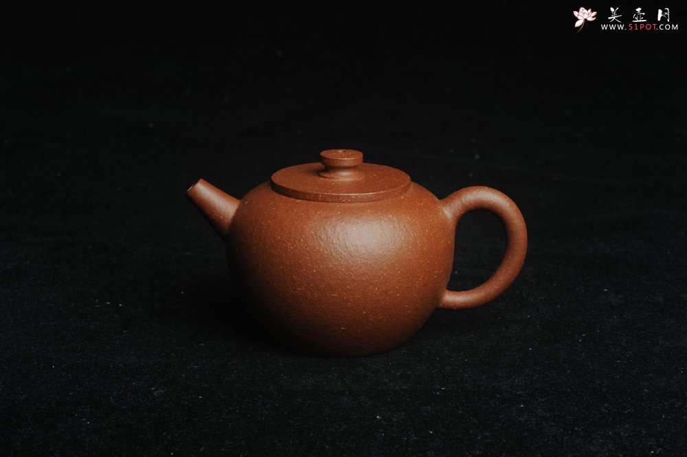 紫砂壶图片：美壶特惠 潜力股殷老师全手工特好降坡泥摹古巨轮壶 掌中宝 茶人醉爱 - 全手工紫砂壶网