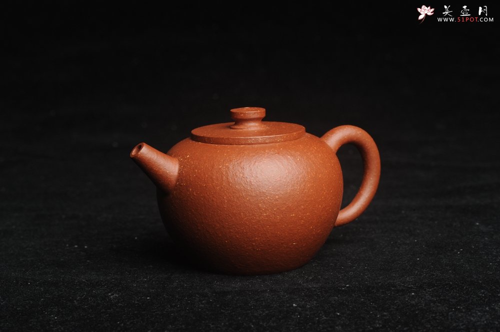 紫砂壶图片：美壶特惠 潜力股殷老师全手工特好降坡泥摹古巨轮壶 掌中宝 茶人醉爱 - 全手工紫砂壶网