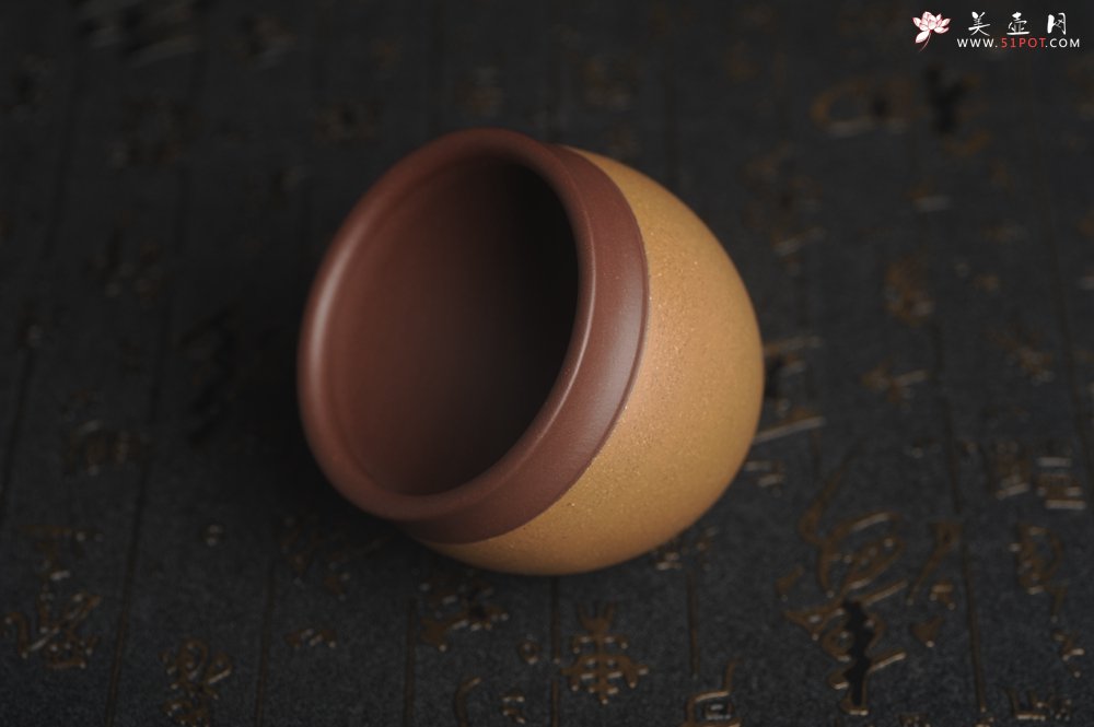 紫砂壶图片：美杯国庆特惠 精品好泥好工雅致特厚实缸杯主人杯二式 - 全手工紫砂壶网