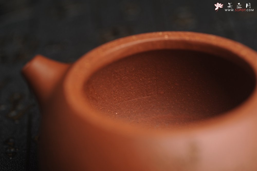 紫砂壶图片：油润降坡泥全手工小品西施壶 装饰喜上眉梢 特文气 - 全手工紫砂壶网