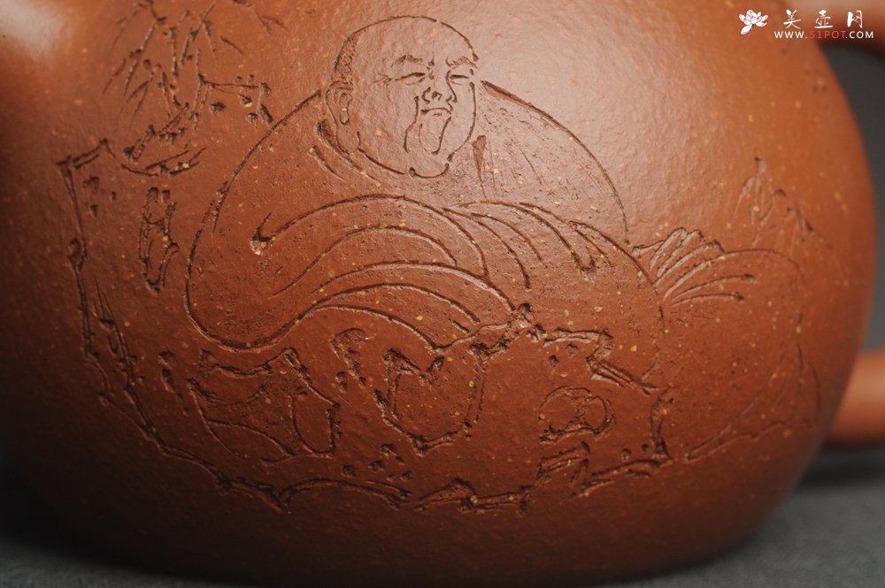 紫砂壶图片：油润降坡泥全手工小品西施壶 装饰静心图 心恬神宁 - 全手工紫砂壶网