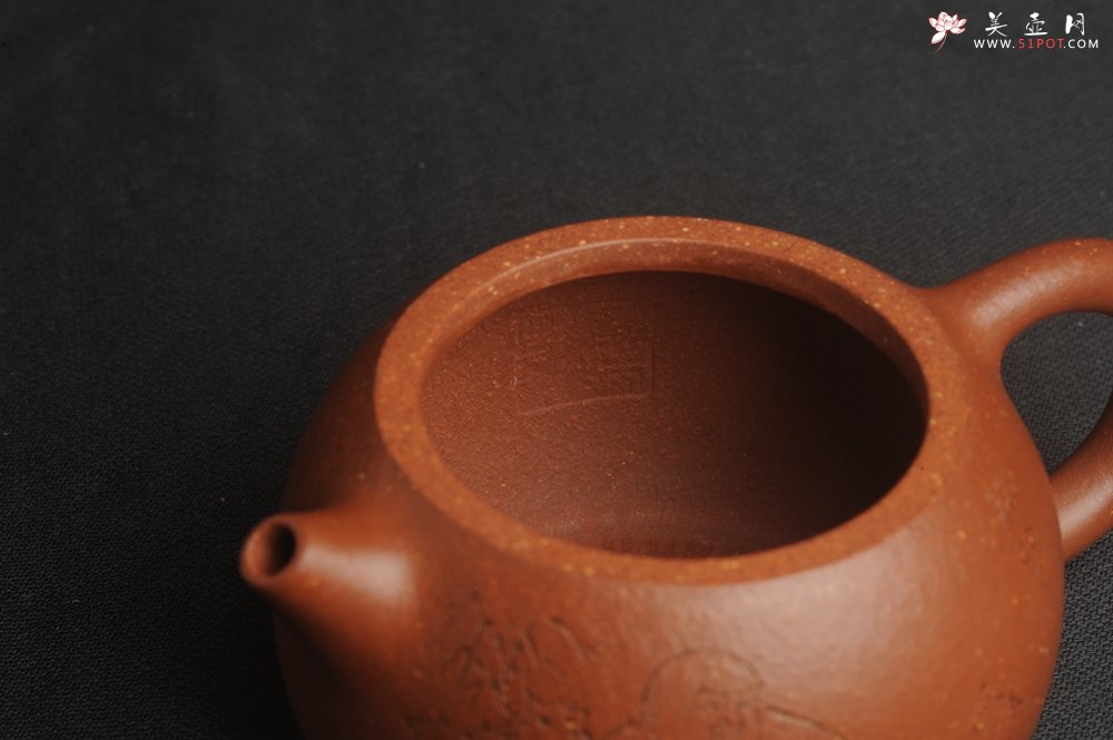 紫砂壶图片：油润降坡泥全手工小品西施壶 装饰静心图 心恬神宁 - 全手工紫砂壶网
