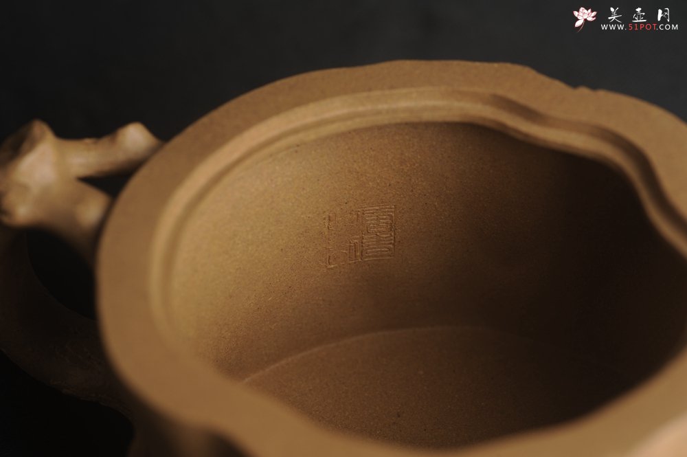 紫砂壶图片：潜力股唐老师 全手工精致老段松桩壶 肌理丰富生动 期待与您结缘 - 全手工紫砂壶网