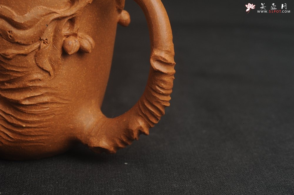 紫砂壶图片：潜力股赵老师 优质黄降坡泥 全手工金猴桃杯 主人杯 - 全手工紫砂壶网