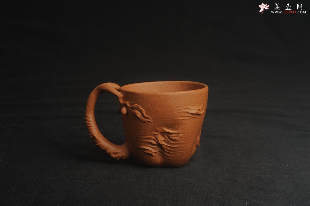 紫砂壶图片：潜力股赵老师 优质黄降坡泥 全手工金猴桃杯 主人杯 - 全手工紫砂壶网