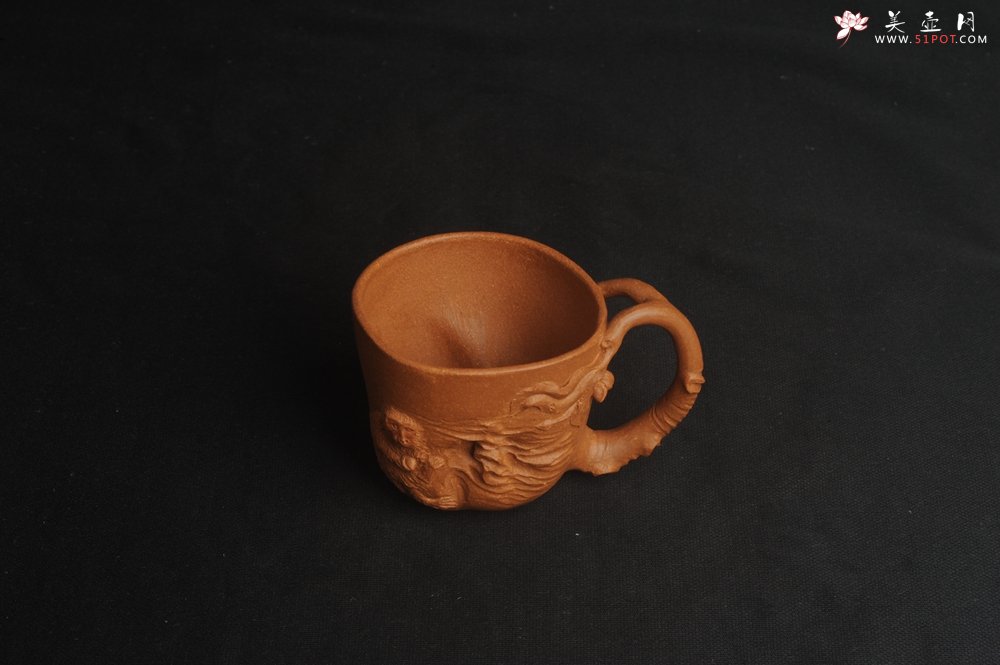 紫砂壶图片：潜力股赵老师 优质黄降坡泥 全手工金猴桃杯 主人杯 - 全手工紫砂壶网