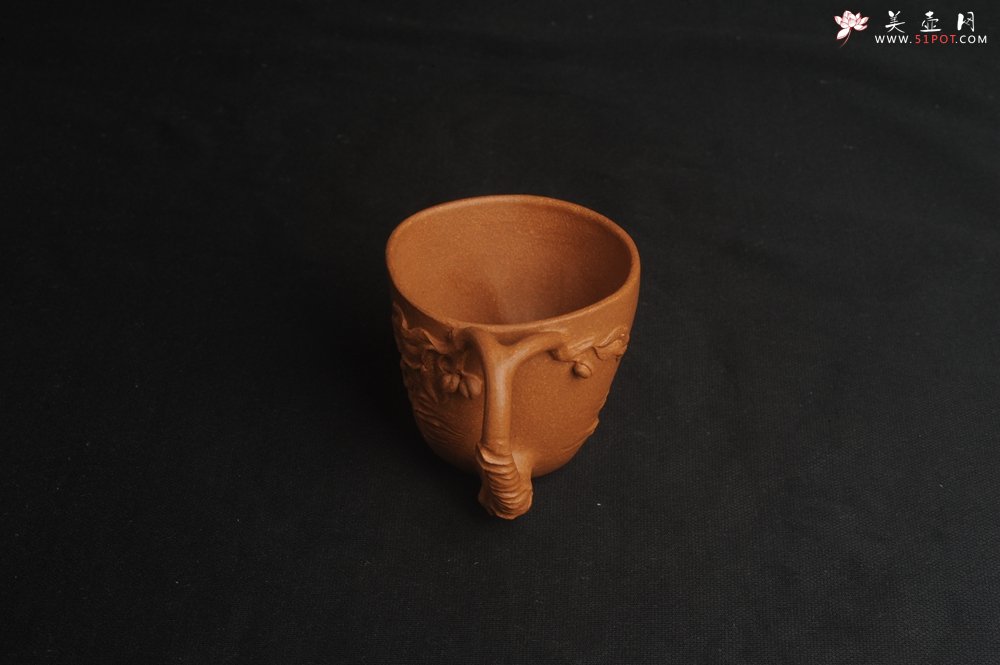 紫砂壶图片：潜力股赵老师 优质黄降坡泥 全手工金猴桃杯 主人杯 - 全手工紫砂壶网