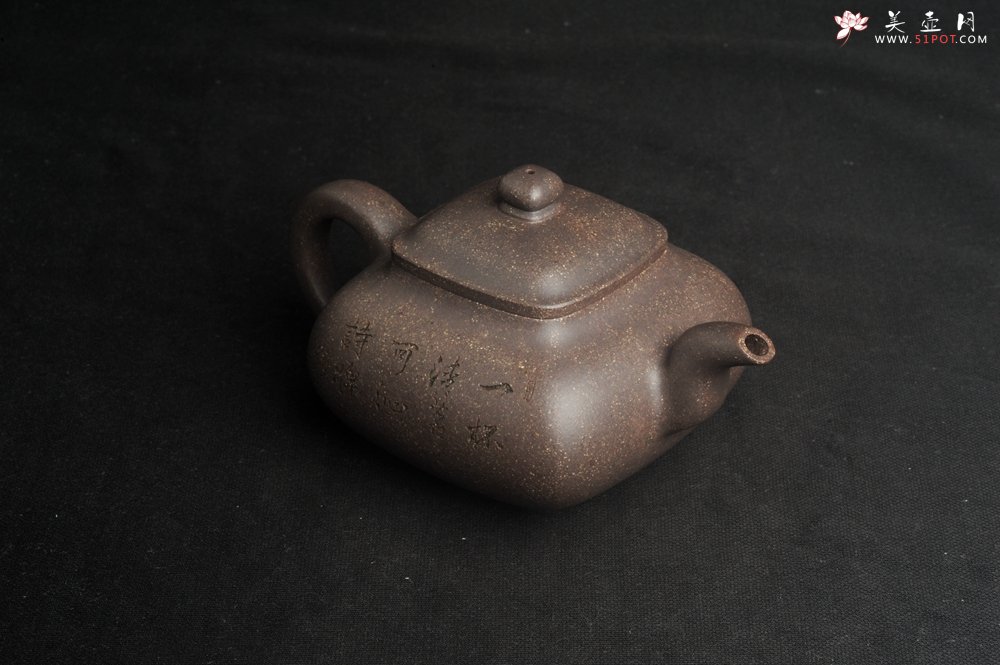 紫砂壶图片：实力派张海艳全手工特好老青灰段泥传炉壶 装饰人物 一杯清茗可沁诗脾  特文气 - 全手工紫砂壶网