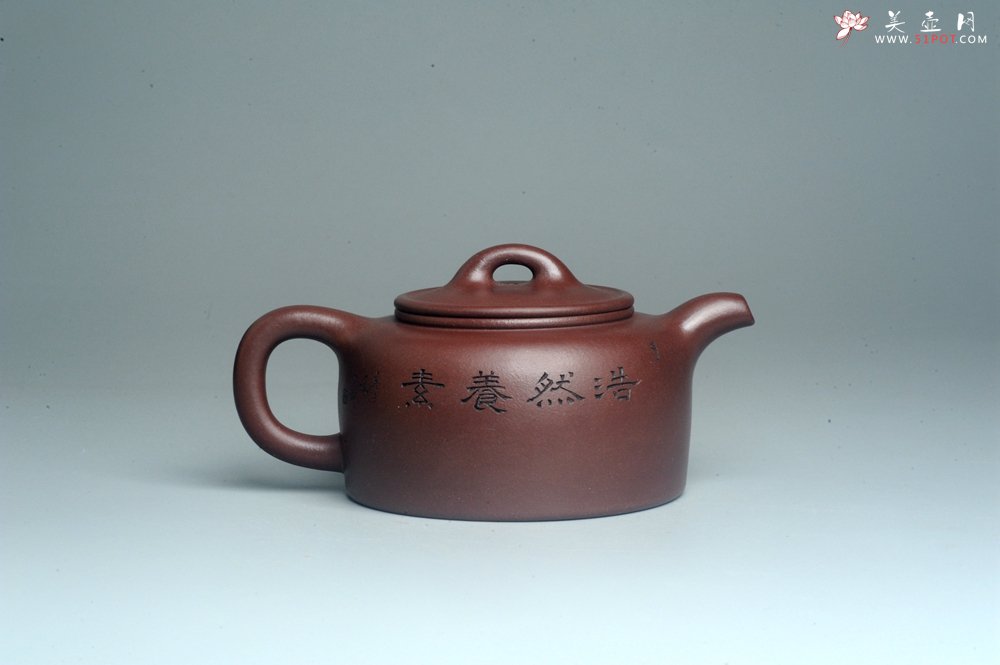 紫砂壶图片：潜力股周小培老师 4号井深井红皮龙 全手工过桥井栏壶 浩然养素 - 全手工紫砂壶网