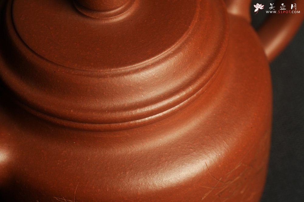 紫砂壶图片：油润老清水泥全手工小品德中壶 装饰虾图 茶亦醉人 特实用文气 - 全手工紫砂壶网