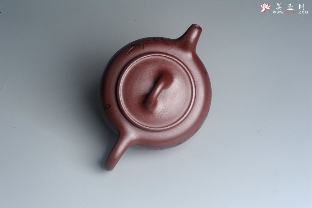 紫砂壶图片：潜力股周小培老师 4号井深井红皮龙 全手工过桥井栏壶 浩然养素 - 全手工紫砂壶网
