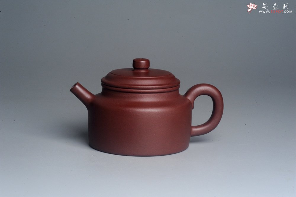 紫砂壶图片：油润黄龙山4号深井红皮龙 全手工德中壶 做工特好 - 全手工紫砂壶网