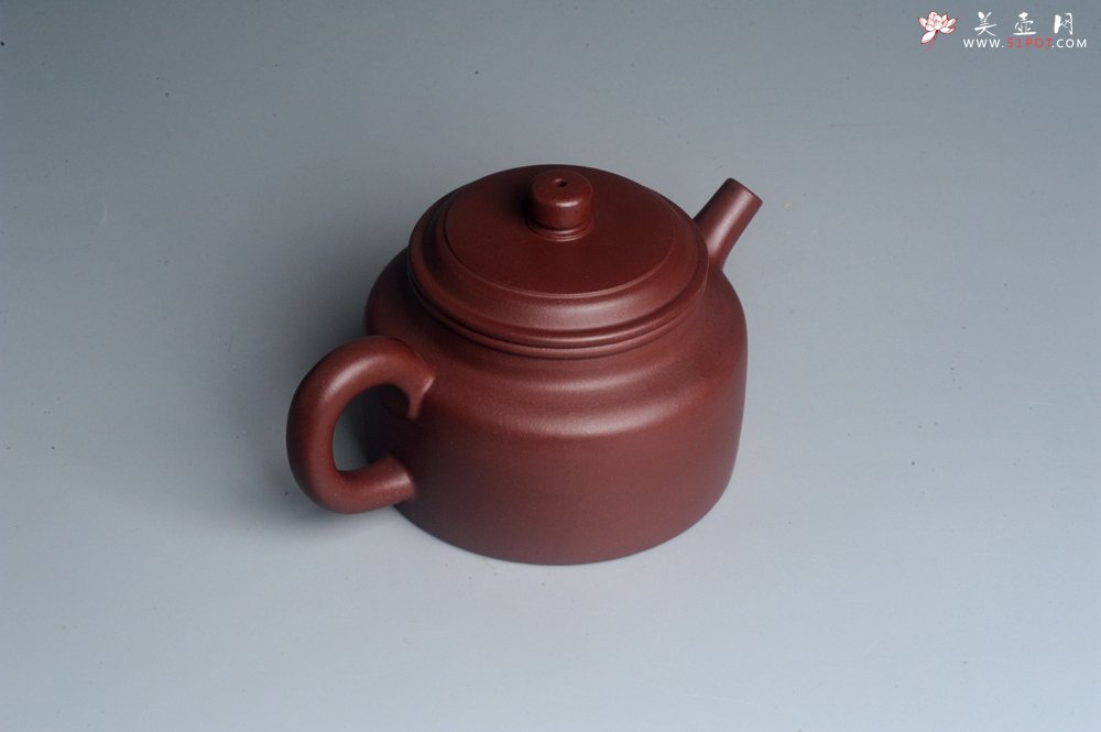 紫砂壶图片：油润黄龙山4号深井红皮龙 全手工德中壶 做工特好 - 全手工紫砂壶网