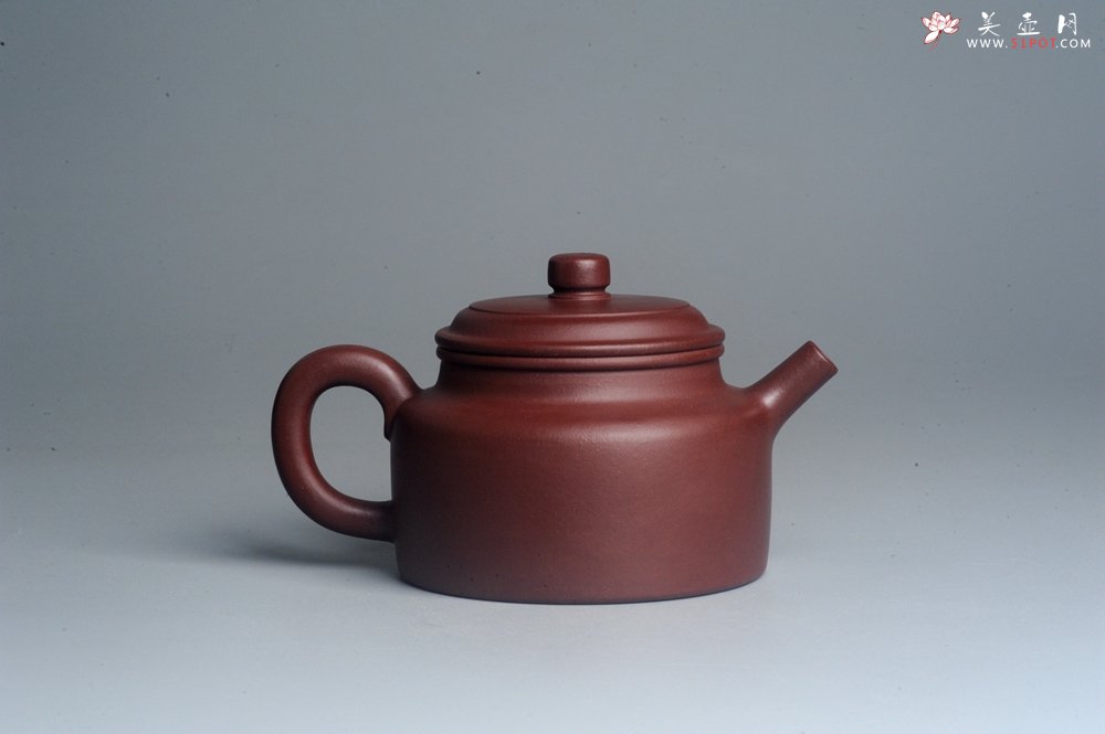 紫砂壶图片：油润黄龙山4号深井红皮龙 全手工德中壶 做工特好 - 全手工紫砂壶网