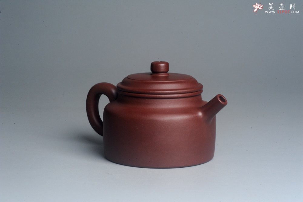 紫砂壶图片：油润黄龙山4号深井红皮龙 全手工德中壶 做工特好 - 全手工紫砂壶网