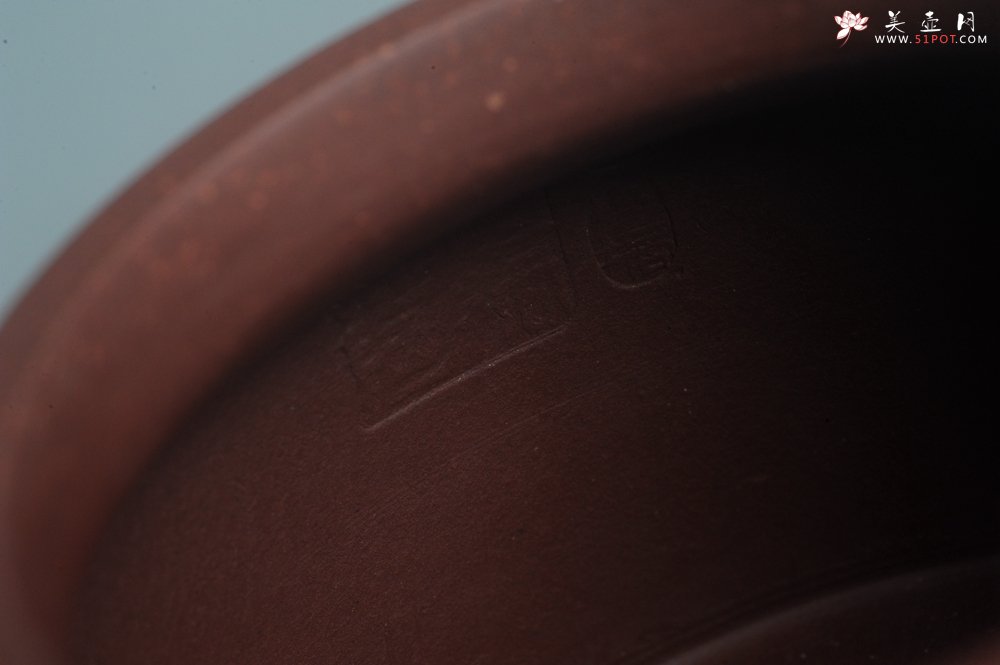 紫砂壶图片：油润黄龙山4号深井红皮龙 全手工德中壶 做工特好 - 全手工紫砂壶网
