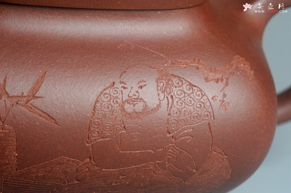 紫砂壶图片：实力派张海艳 全手工特好底槽清传炉壶 雪芽禅心舒峨眉 好壶期待与亲结缘 - 全手工紫砂壶网