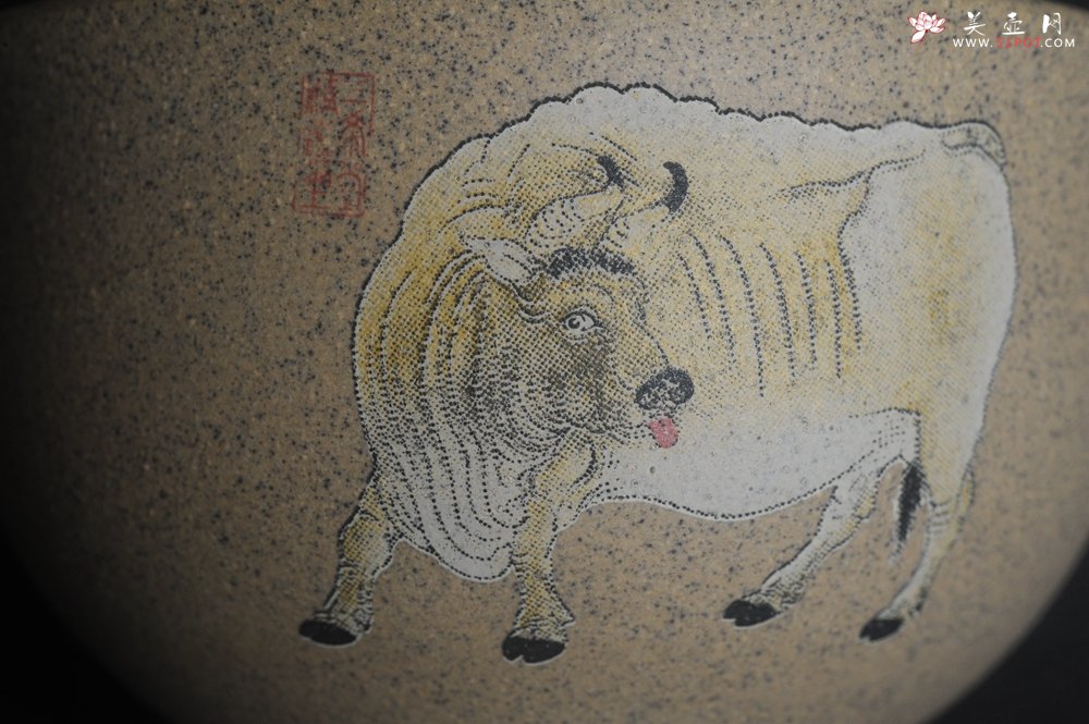 紫砂壶图片：美杯特惠 高温本山段泥 精致牛气哄哄主人杯 高性价比 - 全手工紫砂壶网