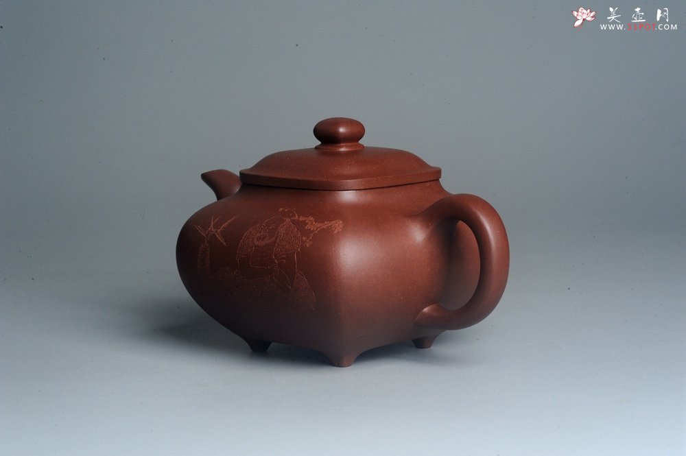 紫砂壶图片：实力派张海艳 全手工特好底槽清传炉壶 雪芽禅心舒峨眉 好壶期待与亲结缘 - 全手工紫砂壶网