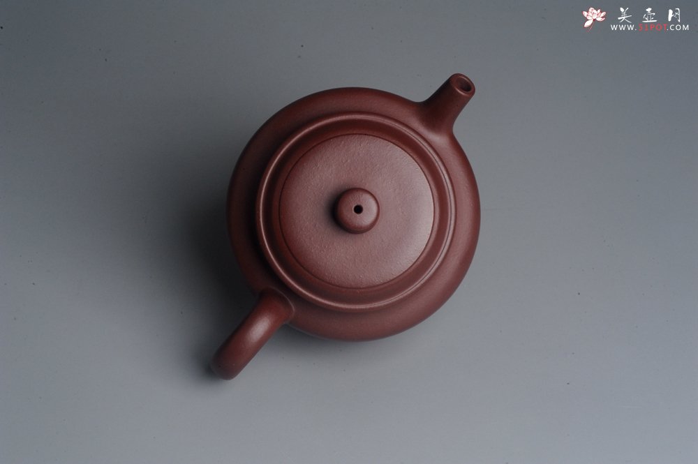 紫砂壶图片：油润黄龙山4号深井红皮龙 全手工德中壶 做工特好 - 全手工紫砂壶网
