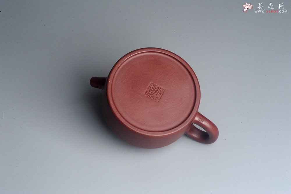 紫砂壶图片：油润黄龙山4号深井红皮龙 全手工德中壶 做工特好 - 全手工紫砂壶网