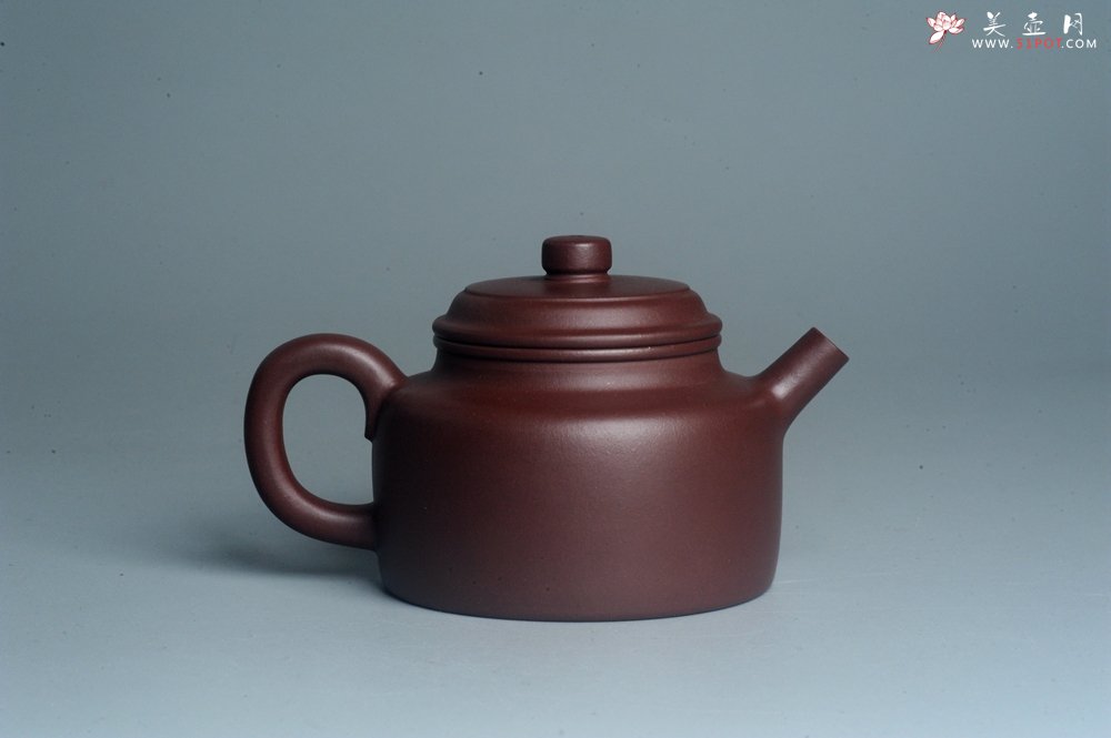 紫砂壶图片：油润黄龙山4号深井红皮龙 全手工德中壶 做工特好 - 全手工紫砂壶网
