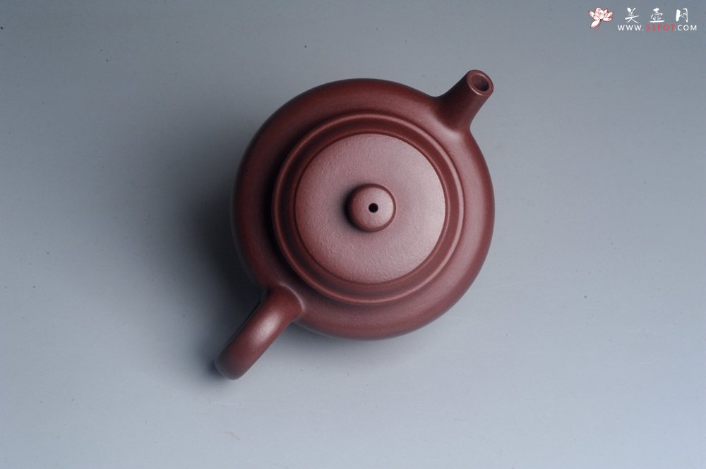 紫砂壶图片：油润黄龙山4号深井红皮龙 全手工德中壶 做工特好 - 全手工紫砂壶网