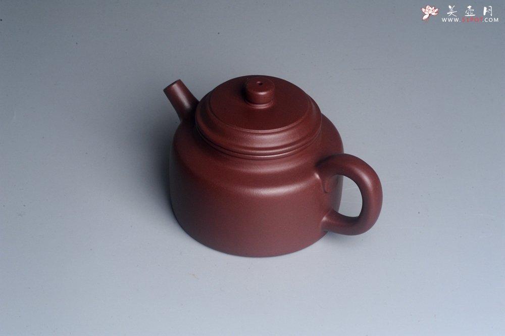 紫砂壶图片：油润黄龙山4号深井红皮龙 全手工德中壶 做工特好 - 全手工紫砂壶网