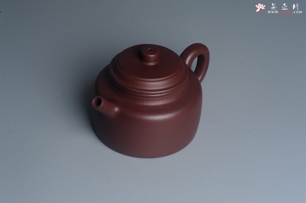紫砂壶图片：油润黄龙山4号深井红皮龙 全手工德中壶 做工特好 - 全手工紫砂壶网