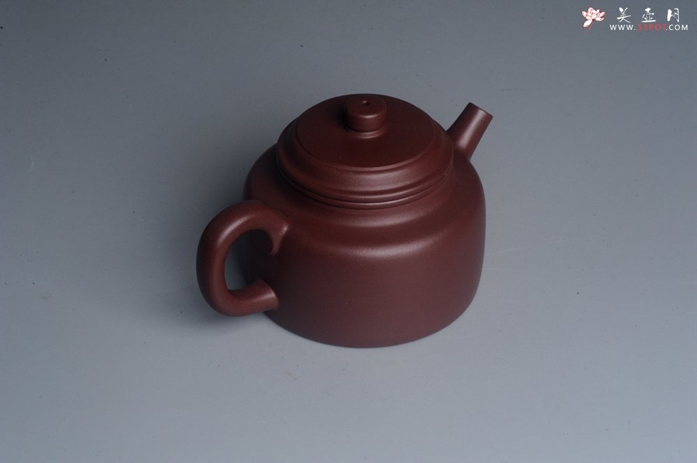 紫砂壶图片：油润黄龙山4号深井红皮龙 全手工德中壶 做工特好 - 全手工紫砂壶网