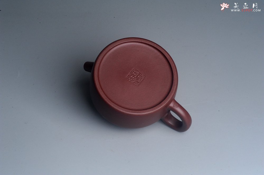 紫砂壶图片：油润黄龙山4号深井红皮龙 全手工德中壶 做工特好 - 全手工紫砂壶网