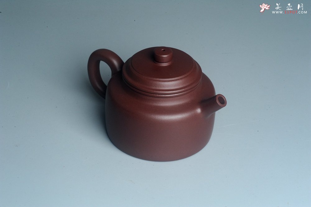 紫砂壶图片：油润黄龙山4号深井红皮龙 全手工德中壶 做工特好 - 全手工紫砂壶网