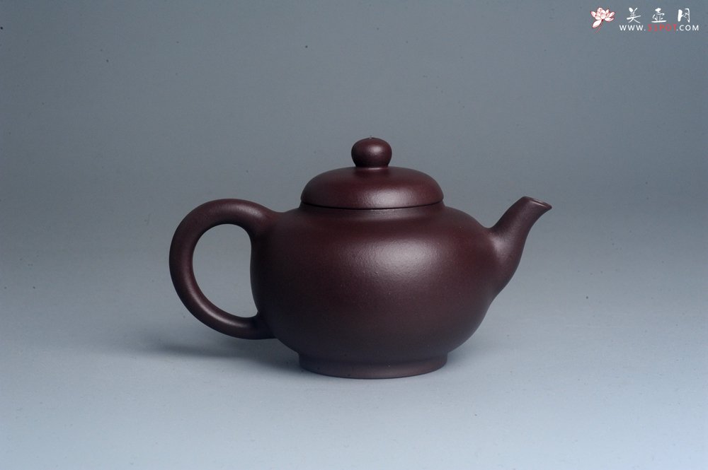 紫砂壶图片：油润黄龙山底槽青 全手工熹微壶  期待与您结缘 - 全手工紫砂壶网
