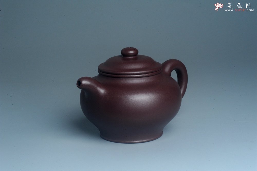 紫砂壶图片：潜力股周小培老师 油润紫泥全手工大亨掇只壶 深得老味 - 全手工紫砂壶网