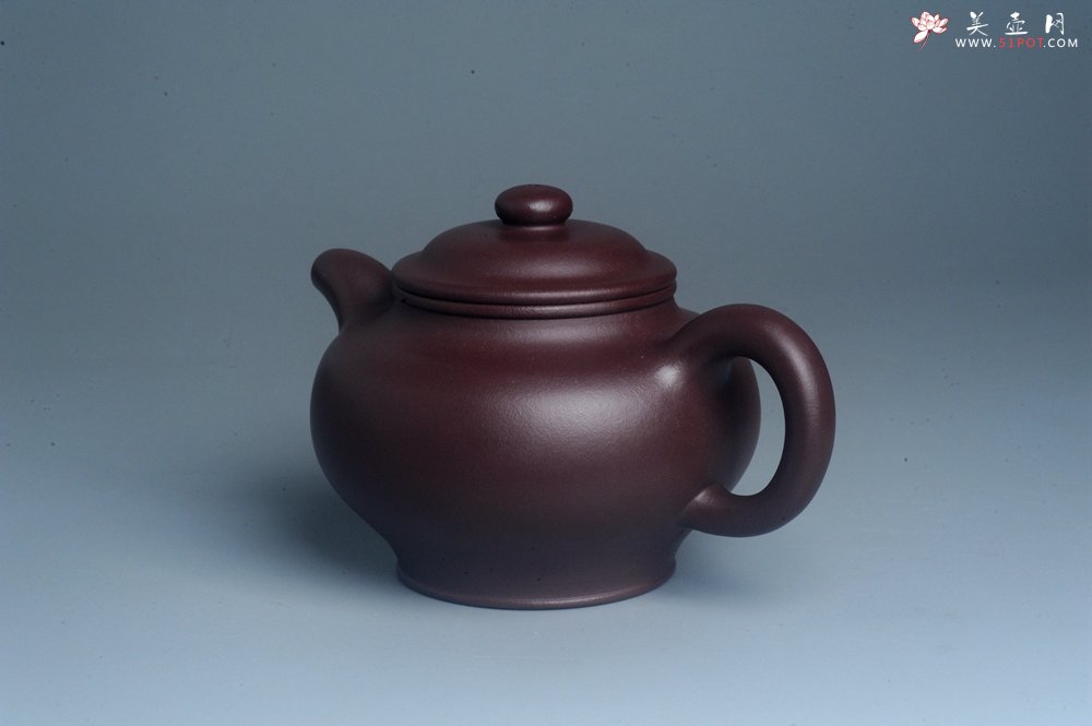 紫砂壶图片：潜力股周小培老师 油润紫泥全手工大亨掇只壶 深得老味 - 全手工紫砂壶网