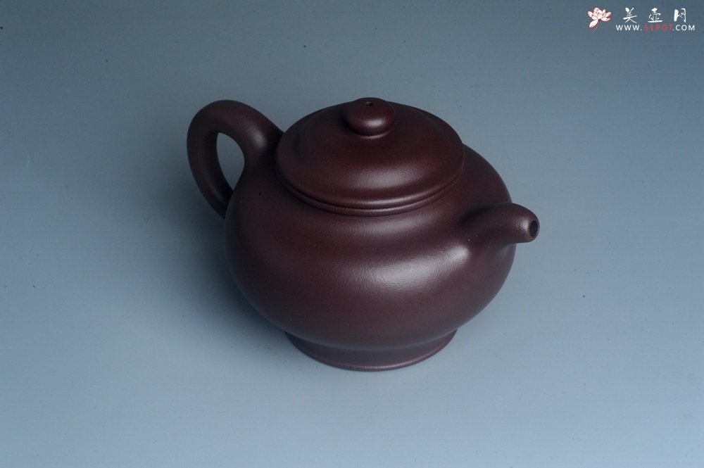 紫砂壶图片：潜力股周小培老师 油润紫泥全手工大亨掇只壶 深得老味 - 全手工紫砂壶网