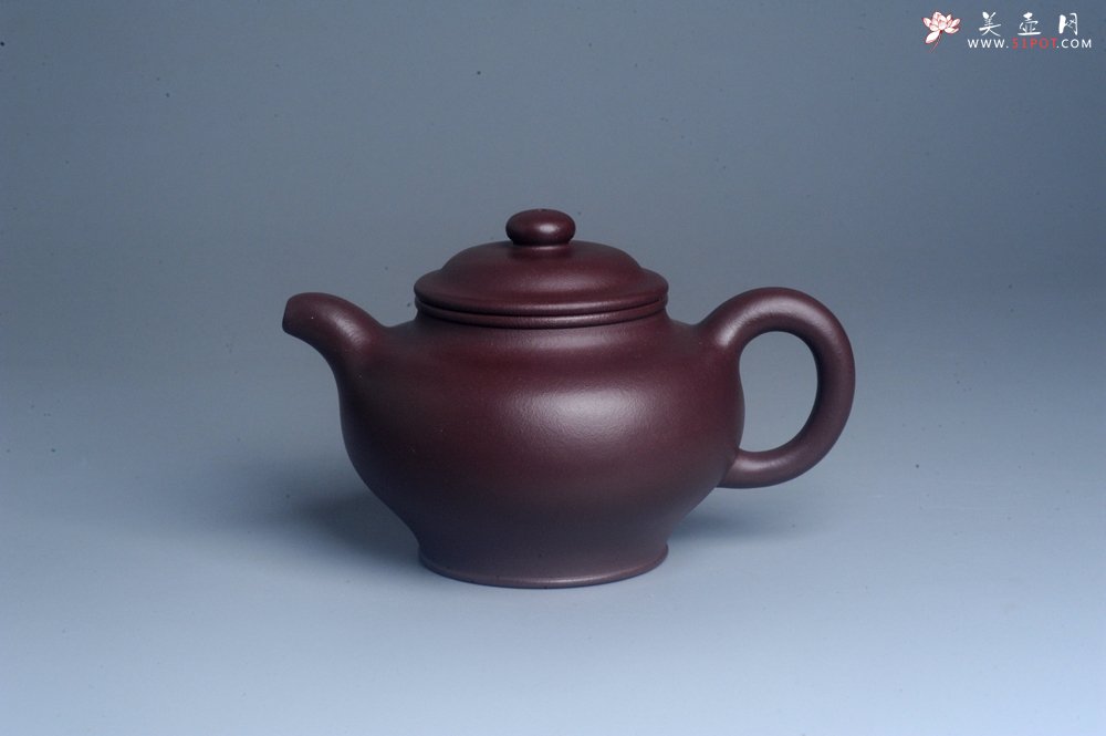 紫砂壶图片：潜力股周小培老师 油润紫泥全手工大亨掇只壶 深得老味 - 全手工紫砂壶网