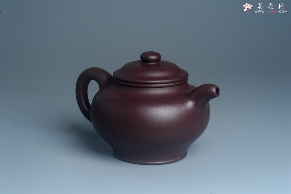 紫砂壶图片：潜力股周小培老师 油润紫泥全手工大亨掇只壶 深得老味 - 全手工紫砂壶网