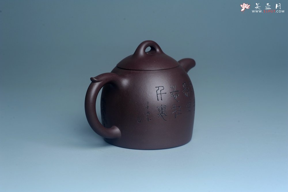 紫砂壶图片：实力派工艺师文砂苑堂主周斌 优质底槽青全手工精工秦权壶 鹰击长空 志在千里 - 全手工紫砂壶网