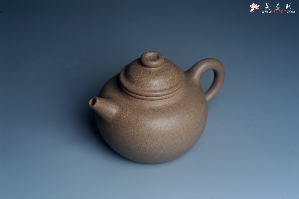 紫砂壶图片：特好高温本山老段泥 全手工大彬圈钮紫砂壶 - 全手工紫砂壶网