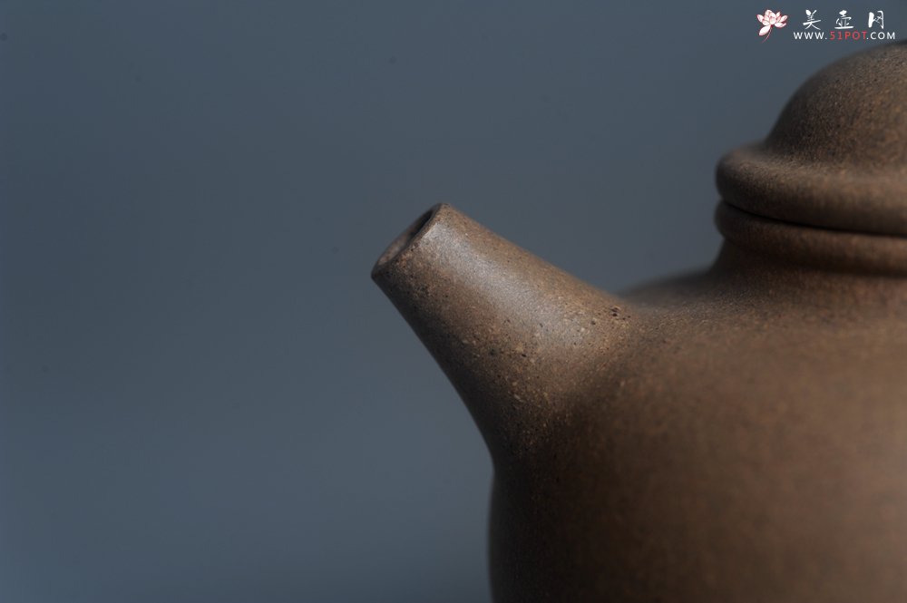 紫砂壶图片：特好高温本山老段泥 全手工大彬圈钮紫砂壶 - 全手工紫砂壶网